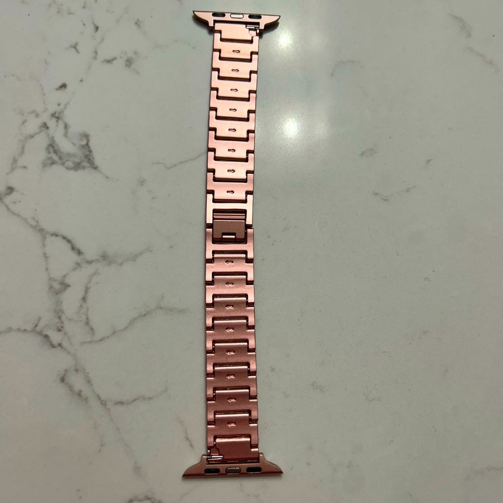 Apple Watch Rose Gold engraved Bling watch replacement band